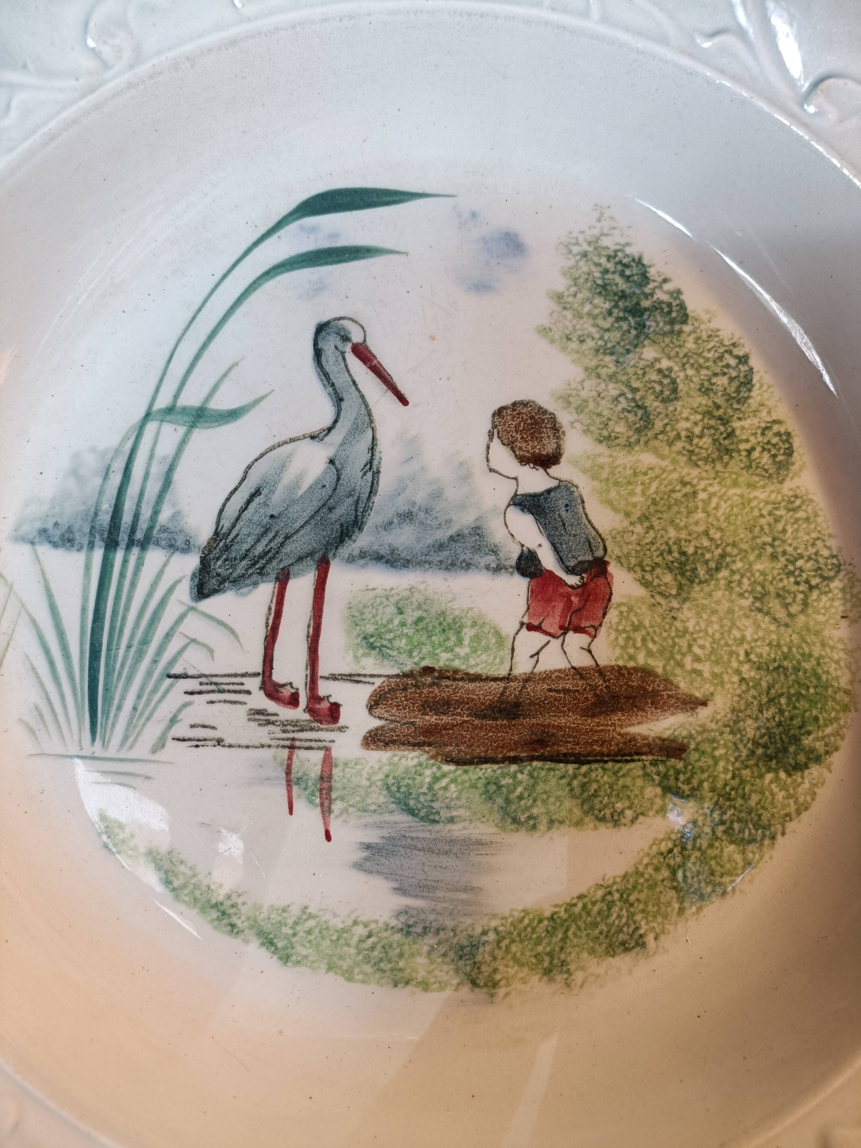 Shallow dish ceramic slipware from the North.
