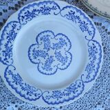 Two mismatched old plates