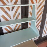 Vintage green wood shelf