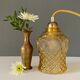 Vintage amber glass tulip ride