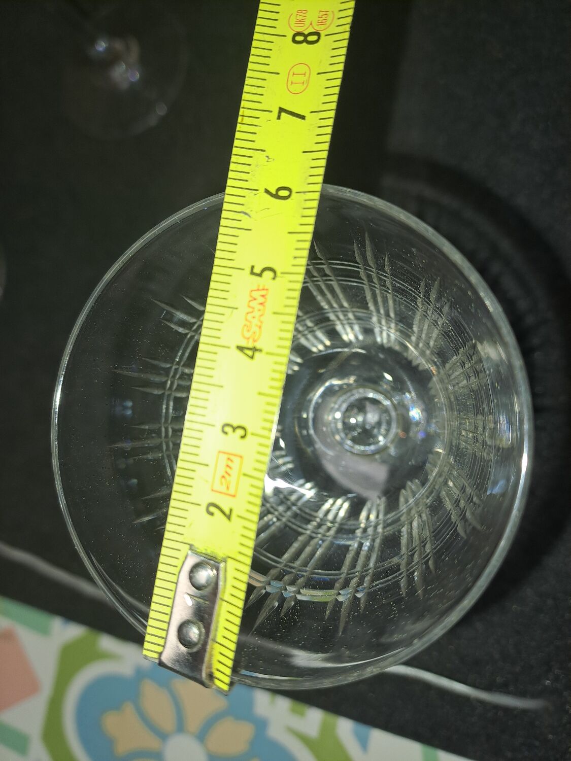 Set of 12 wine glasses, Baccarat, Cavour model, Year 1916