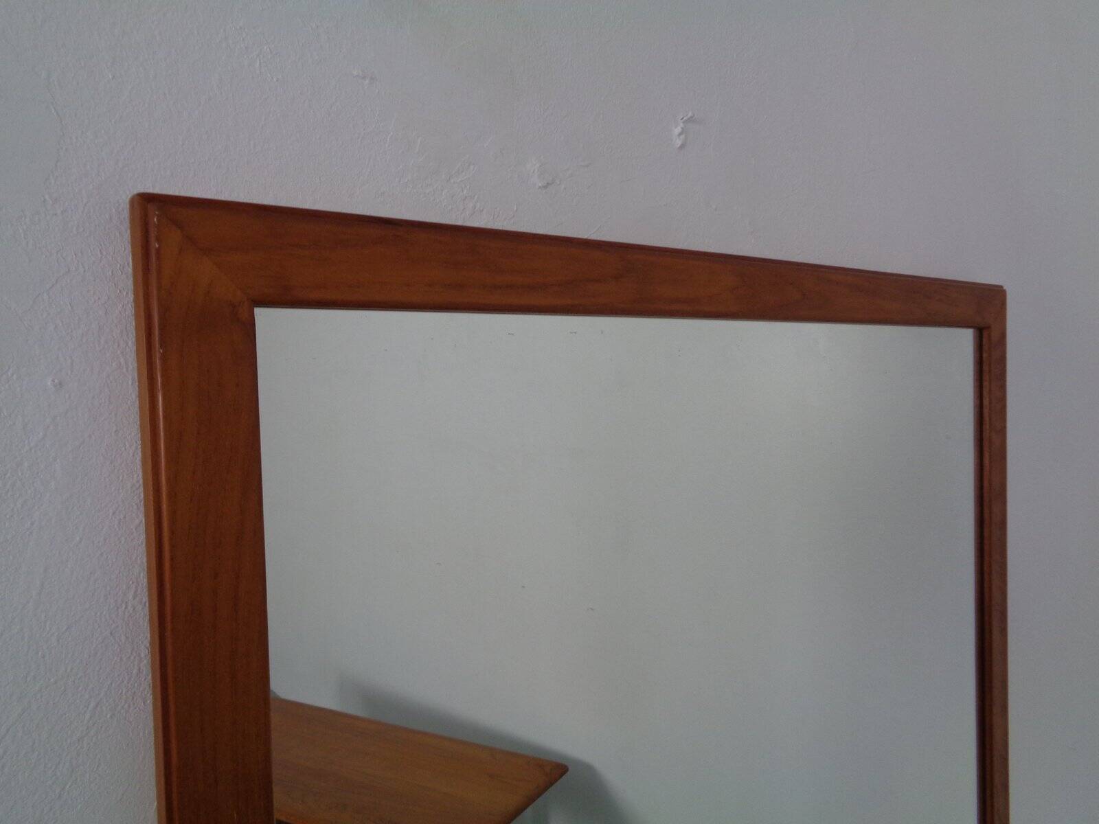 Large Danish No 368 Mirror in Teak by Aksel Kjersgaard, 1960s