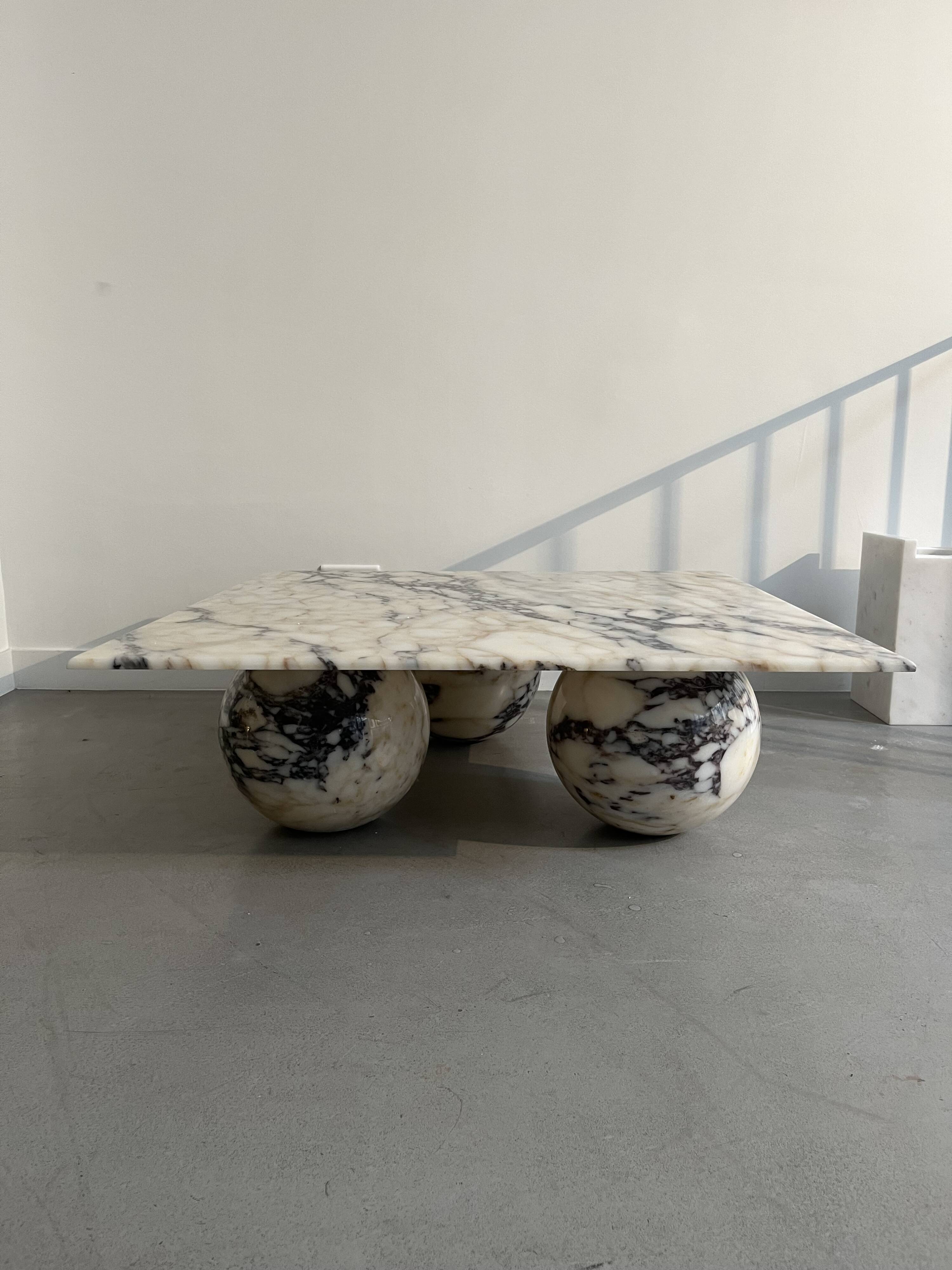 Calataca viola marble coffee table