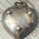 Heart and bow metal silver-plated catchall tray