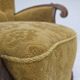 1960s, Danish highback armchair, furniture wool, solid oak wood.