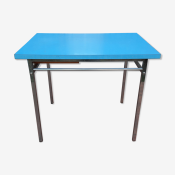 Blue formica kitchen table