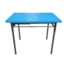 Table de cuisine formica bleu
