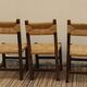 Trio of mulched chairs