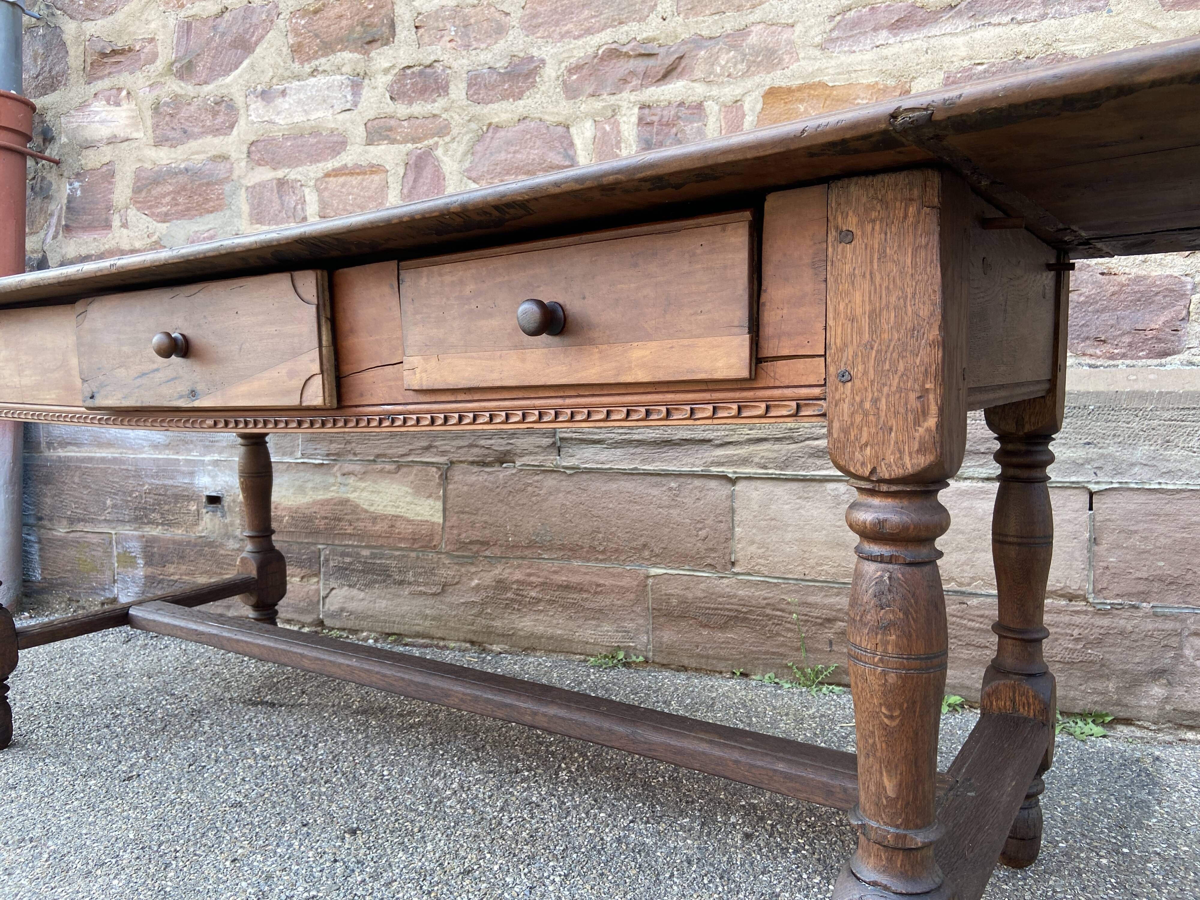 Large antique farmhouse table
