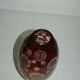 vase cut glass or bohemian crystal Chinese decoration Chinese glass