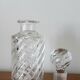 Trio de flacons cristal Baccarat modèle Bambou , vers 1910
