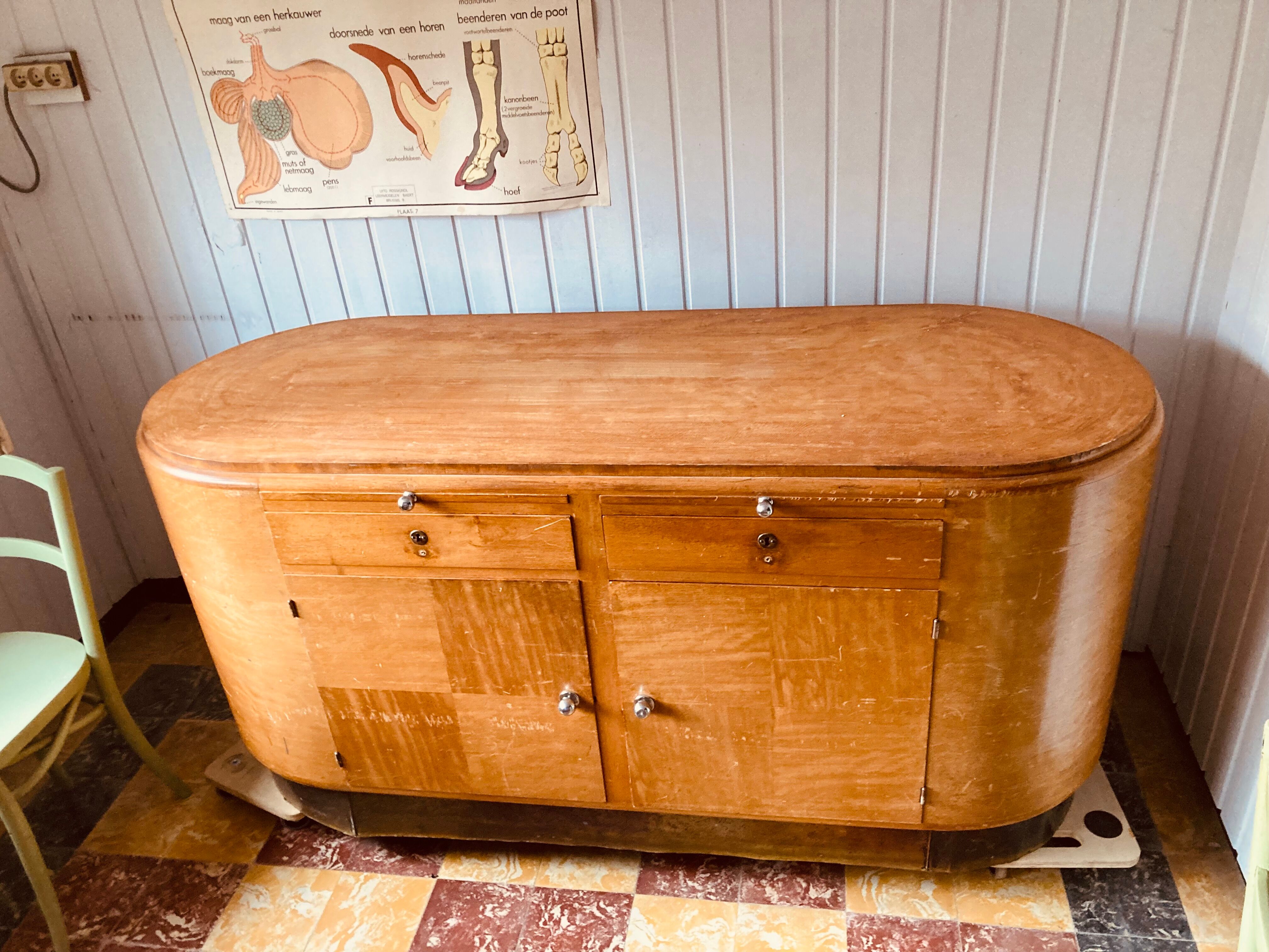 Art deco tailor's counter