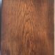 Vintage curtain binder in solid brown oak year 50