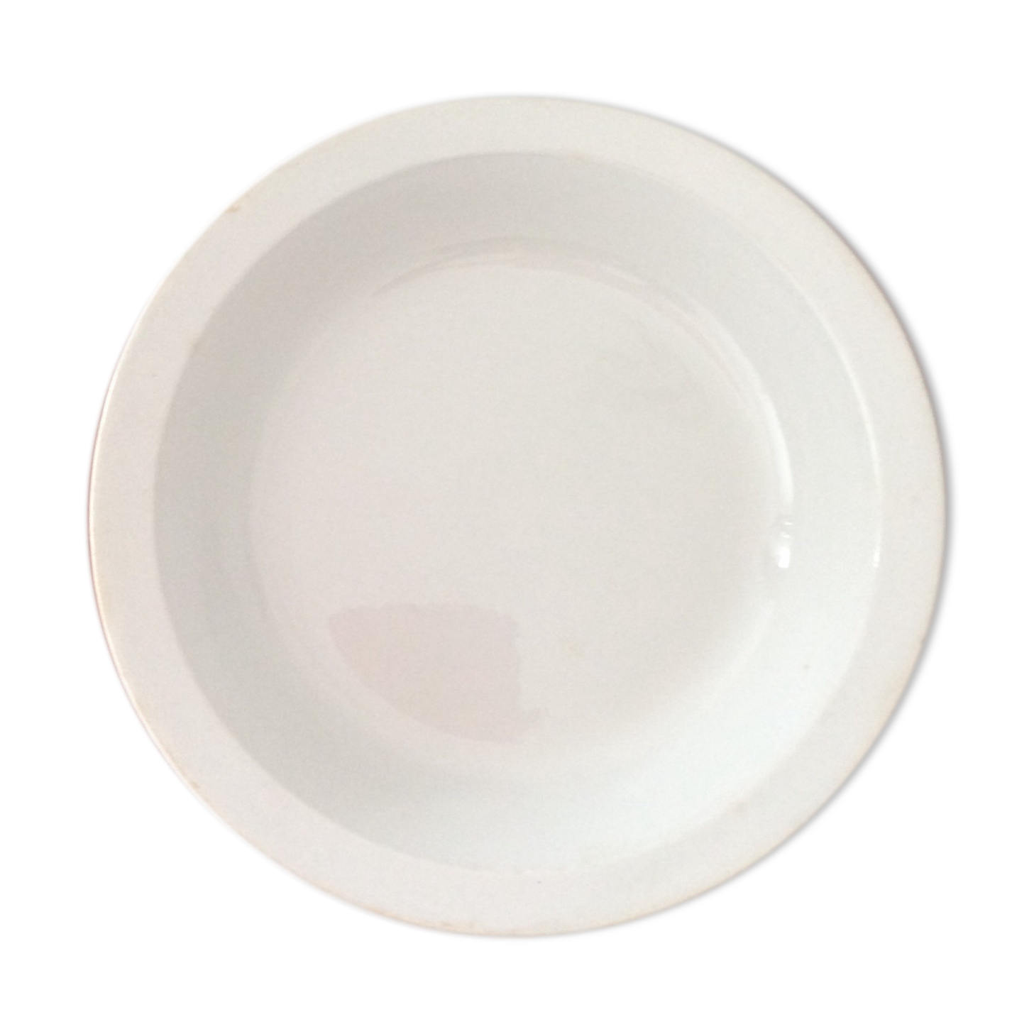 Old hollow dish round earthenware choisy le roi