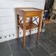 Pair of bedside tables with cherry wood lattices
