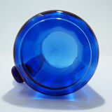 Set pichet et tasse en verre bleu scandinave