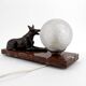 Art Deco Sculptural Night Light – German Shepherd, circa 1930