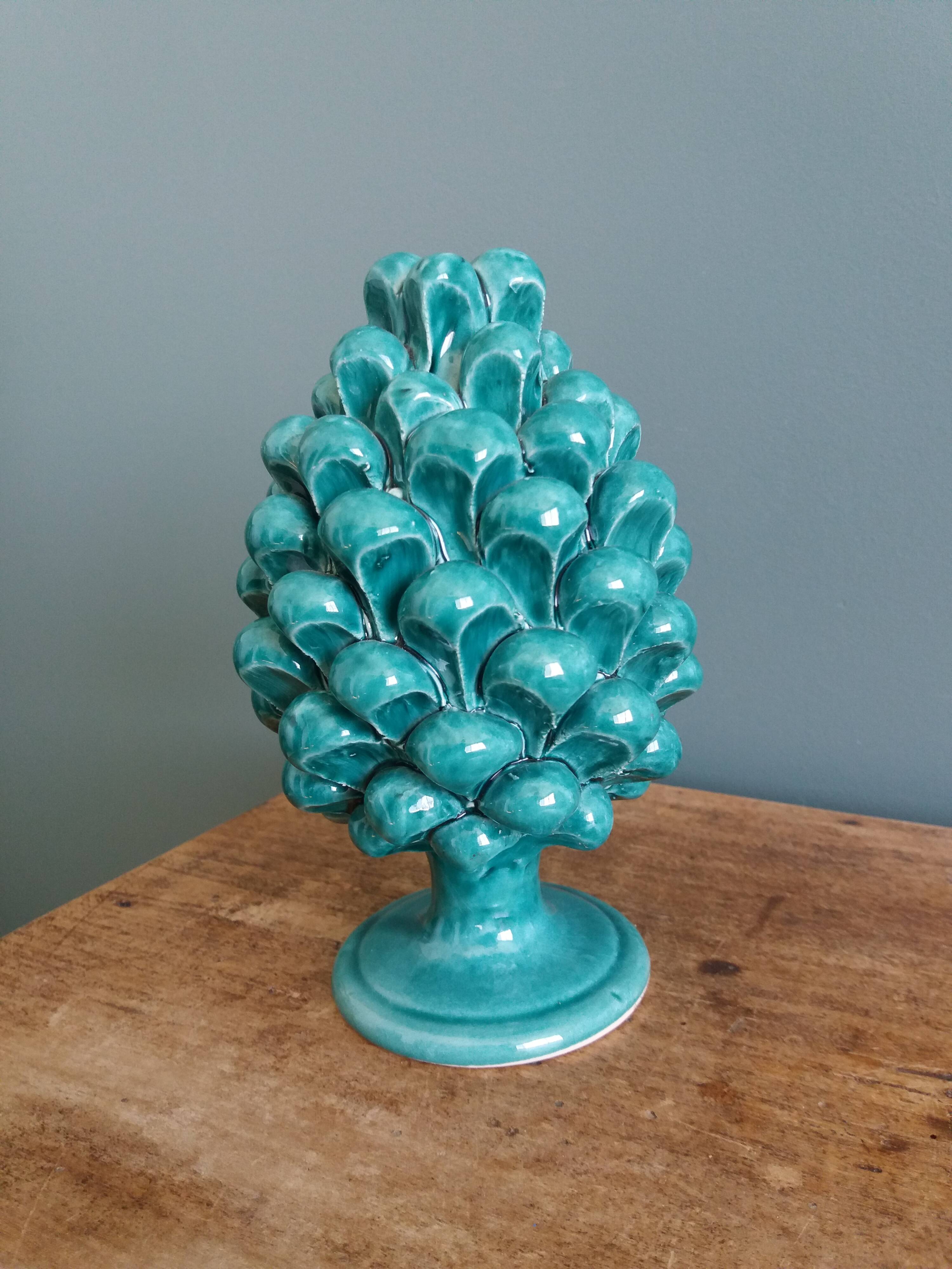 Pigna pine cone signed Cali, Caltagirone in Sicily