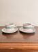 Old Pair of Ceramic Cups from Vallauris by Charles Voltz Pottery 1950 Geometric