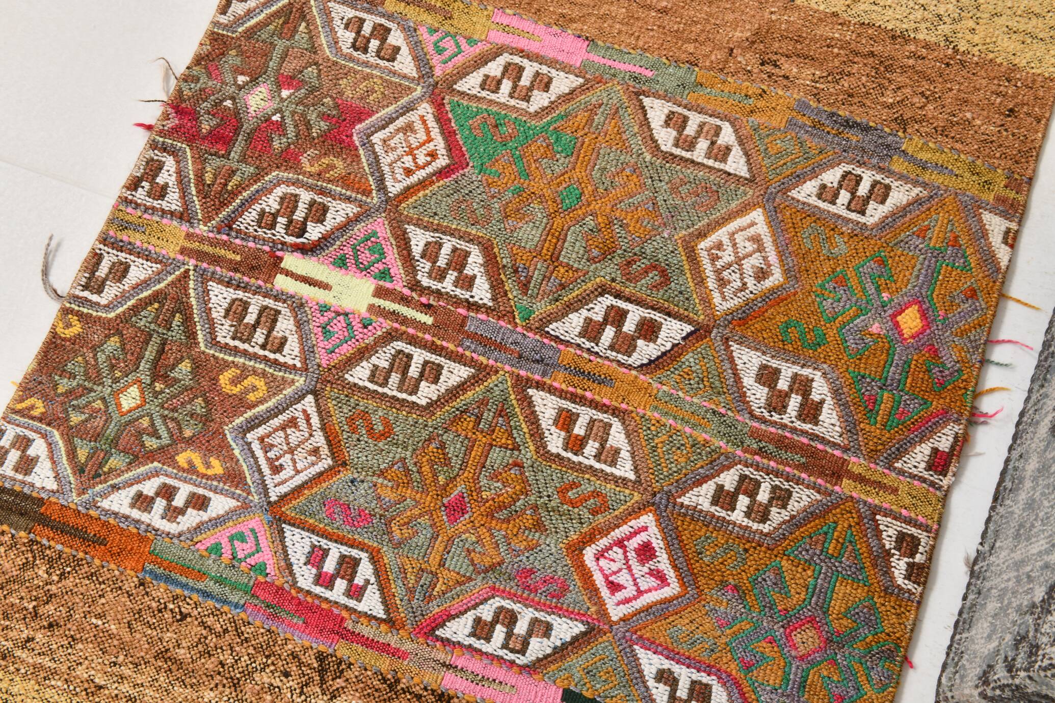 Handmade Wool Vintage Kilim Rug, 83x173Cm