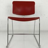 Chaise bureau rouge