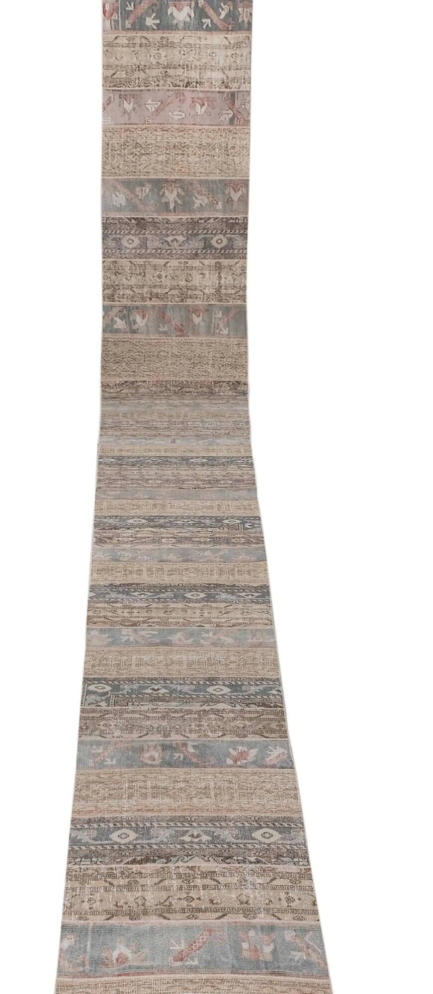 Vintage Turkish hallway rug 75x1 cm