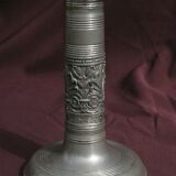 Candle holder in Fine Tin of Renaissance Baroque style