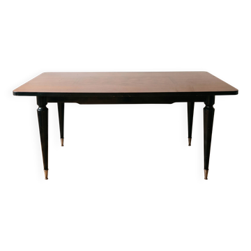 Table de salle à manger Art Déco en bois