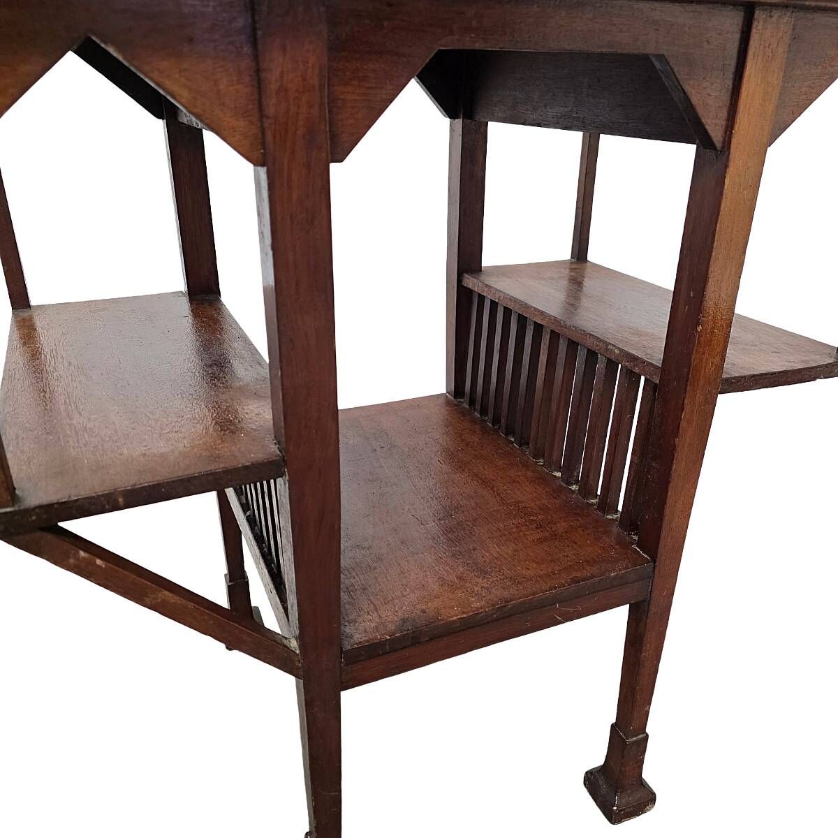 Arts And Craft Side Table With Tiles, from around 1900