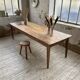 Farmhouse table with spindle legs in oak and pine, 2.5m