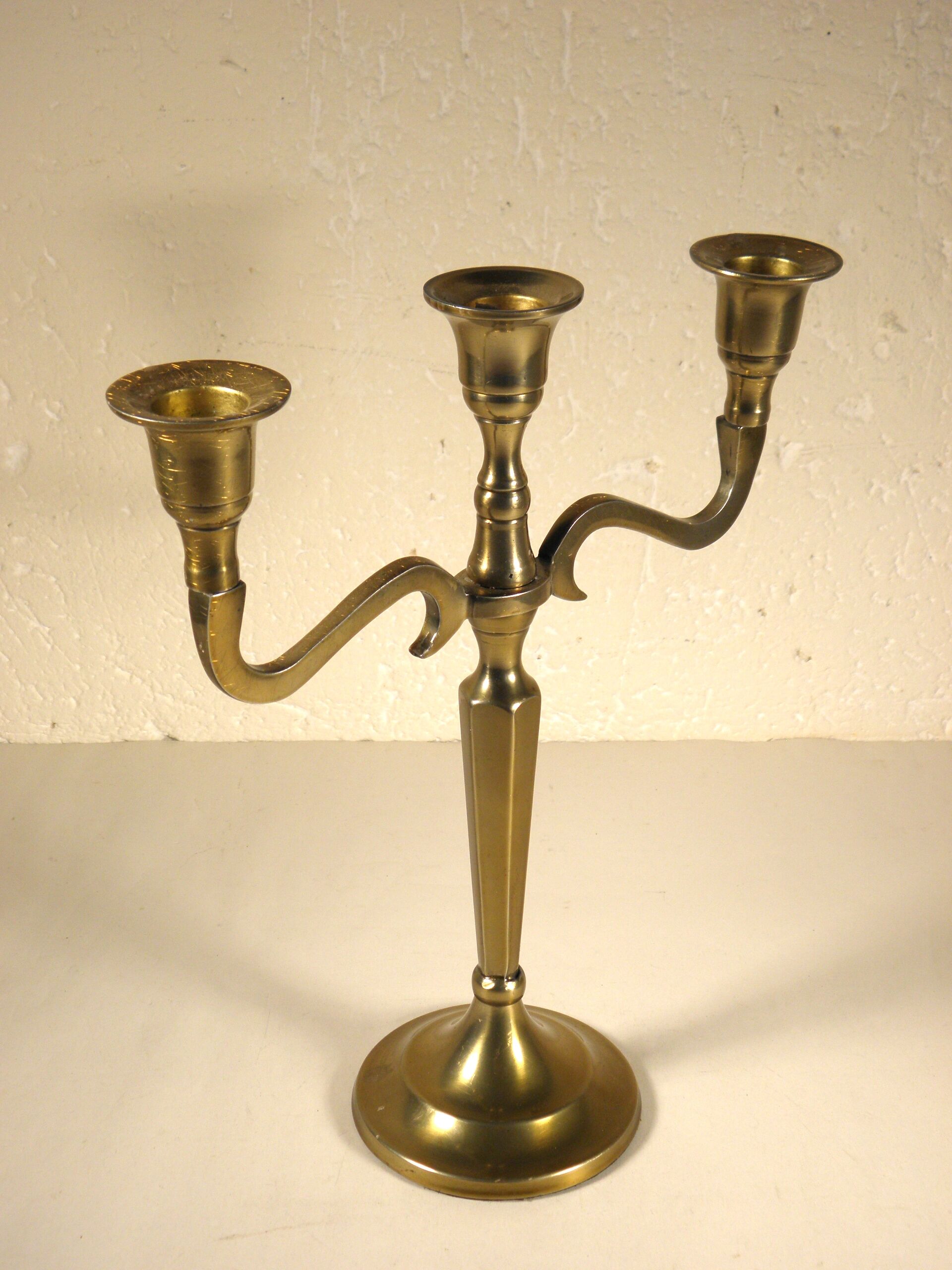 Golden metal chandelier