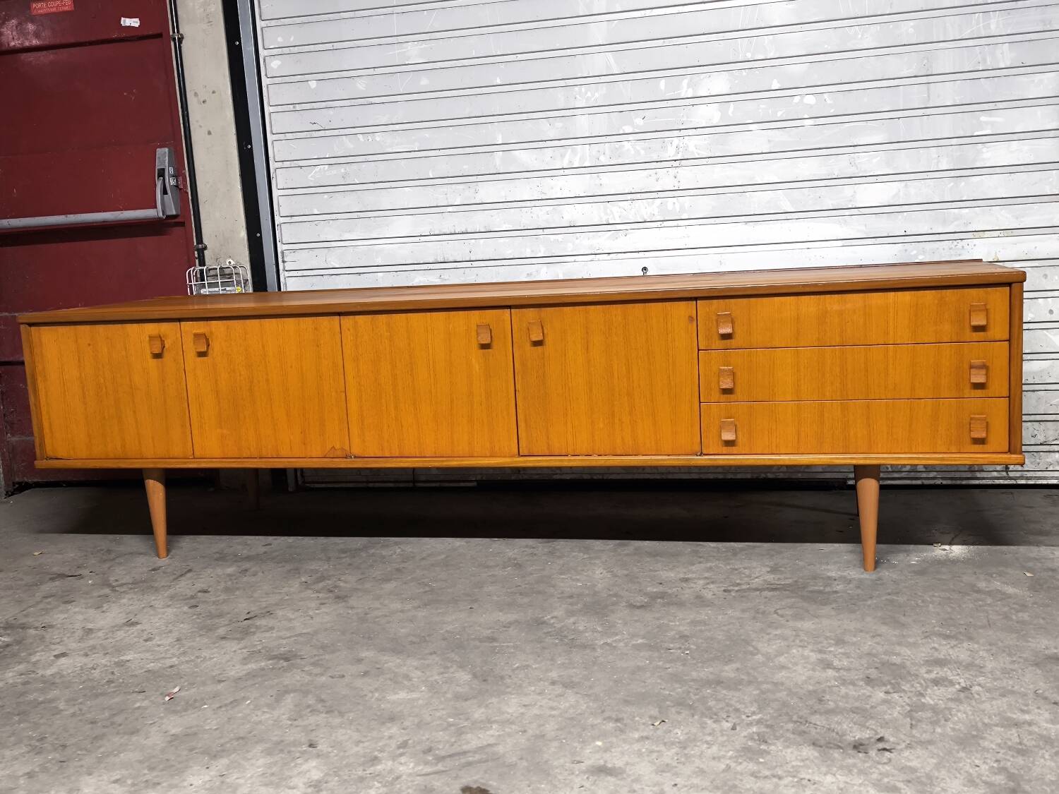 Vintage Scandinavian teak sideboard