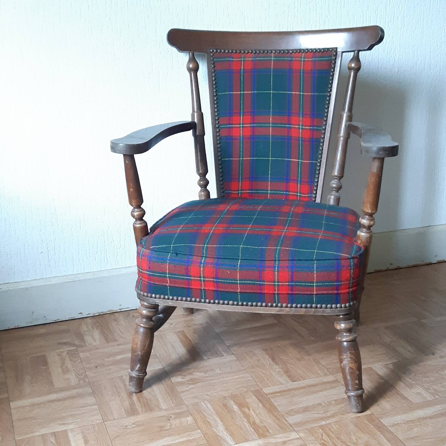 Tartan armchair