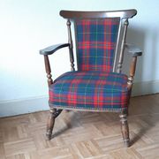Fauteuil en tartan