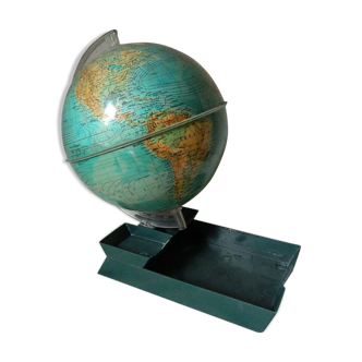 Earth Globe office storage accessories vintage 1967