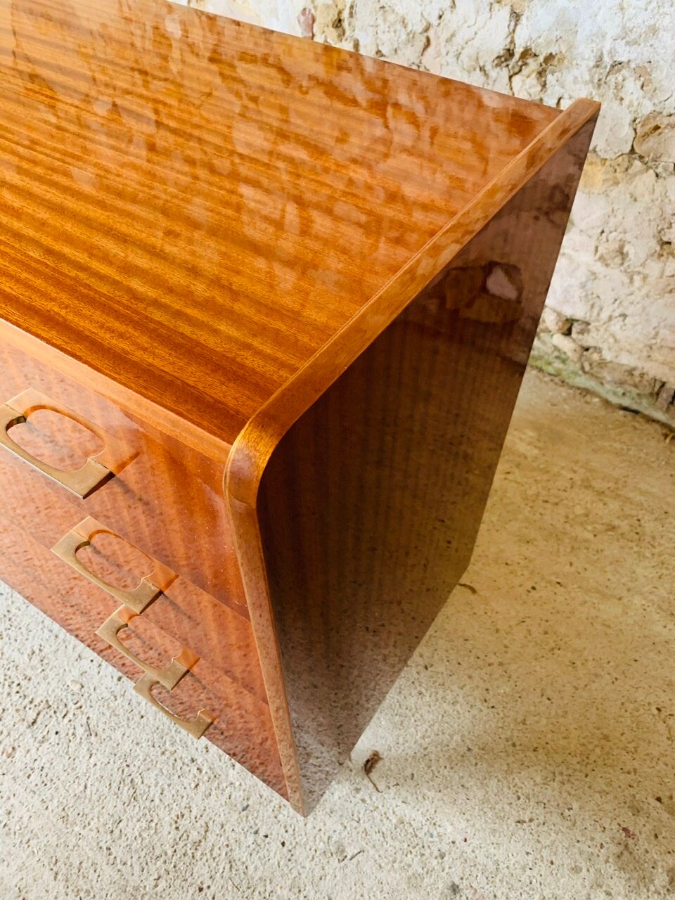 Vintage chest of drawers with 4 drawers by Capelle, circa 60's