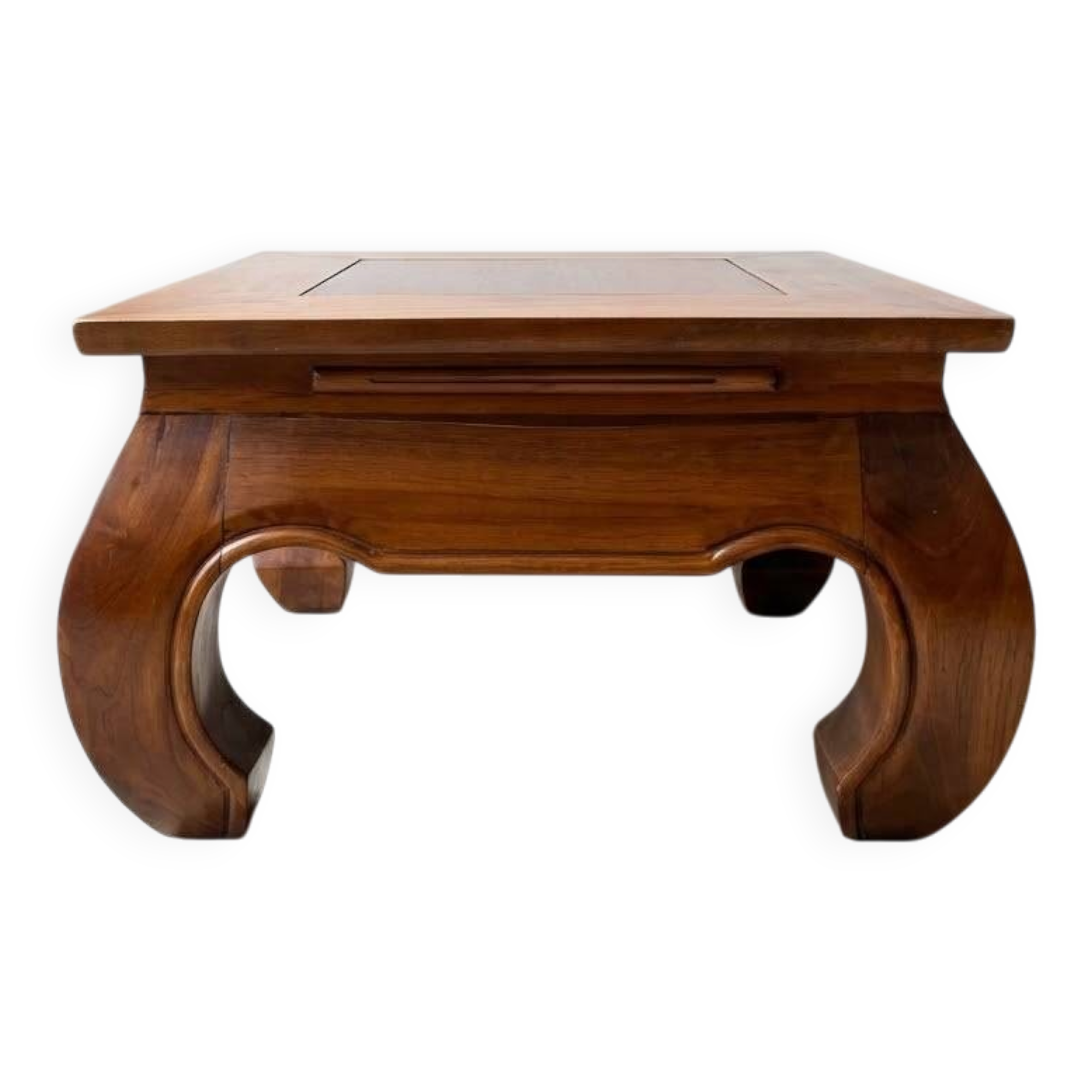 Traditional brown wooden coffee table