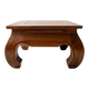Traditional brown wooden coffee table