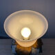 Lampe vintage en opaline et plâtre