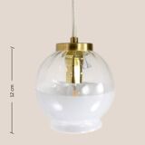 BELA Pendant Lamp * MCM Hanging Light * Rewired Mini * Vintage Ceiling Small Fixture * Yugoslavia *