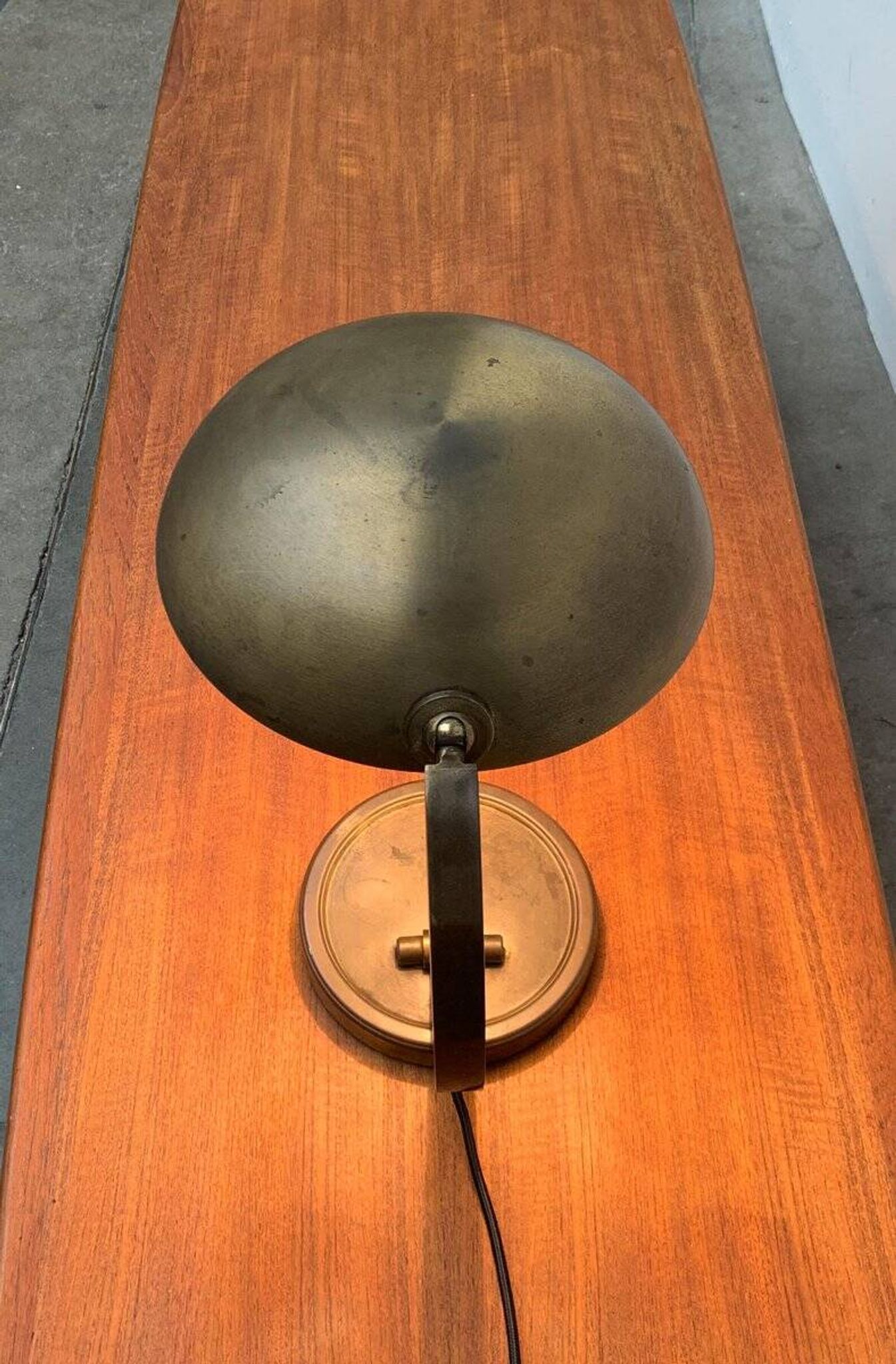 Mid-Century German Brass Table Lamp by Gecos Cosack