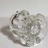 PRODUCT POP UP NOu00cbL 2022 Trio of vintage pressu00e9 glass candle holders