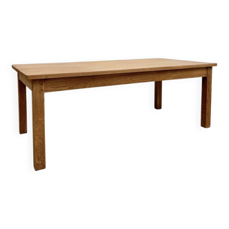 Large contemporary solid oak farmhouse table