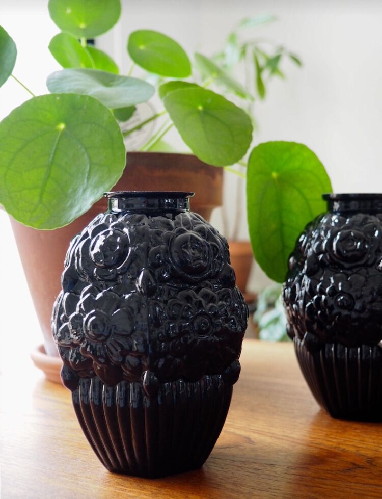 Pair of art deco vases