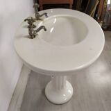Porcelain sink washbasin on foot