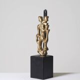 Pied de lampe sculpture Philippe Gabriel Papineau