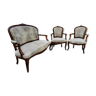 Bench set and 2 armchairs/convertibles Louis XV style