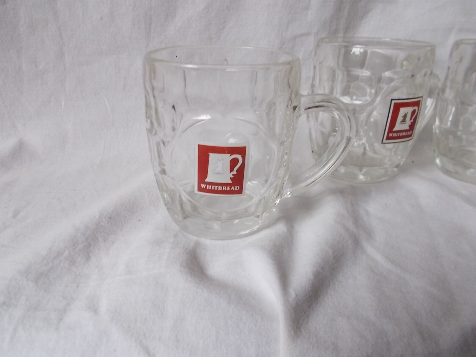 Vintage glass beer mugs