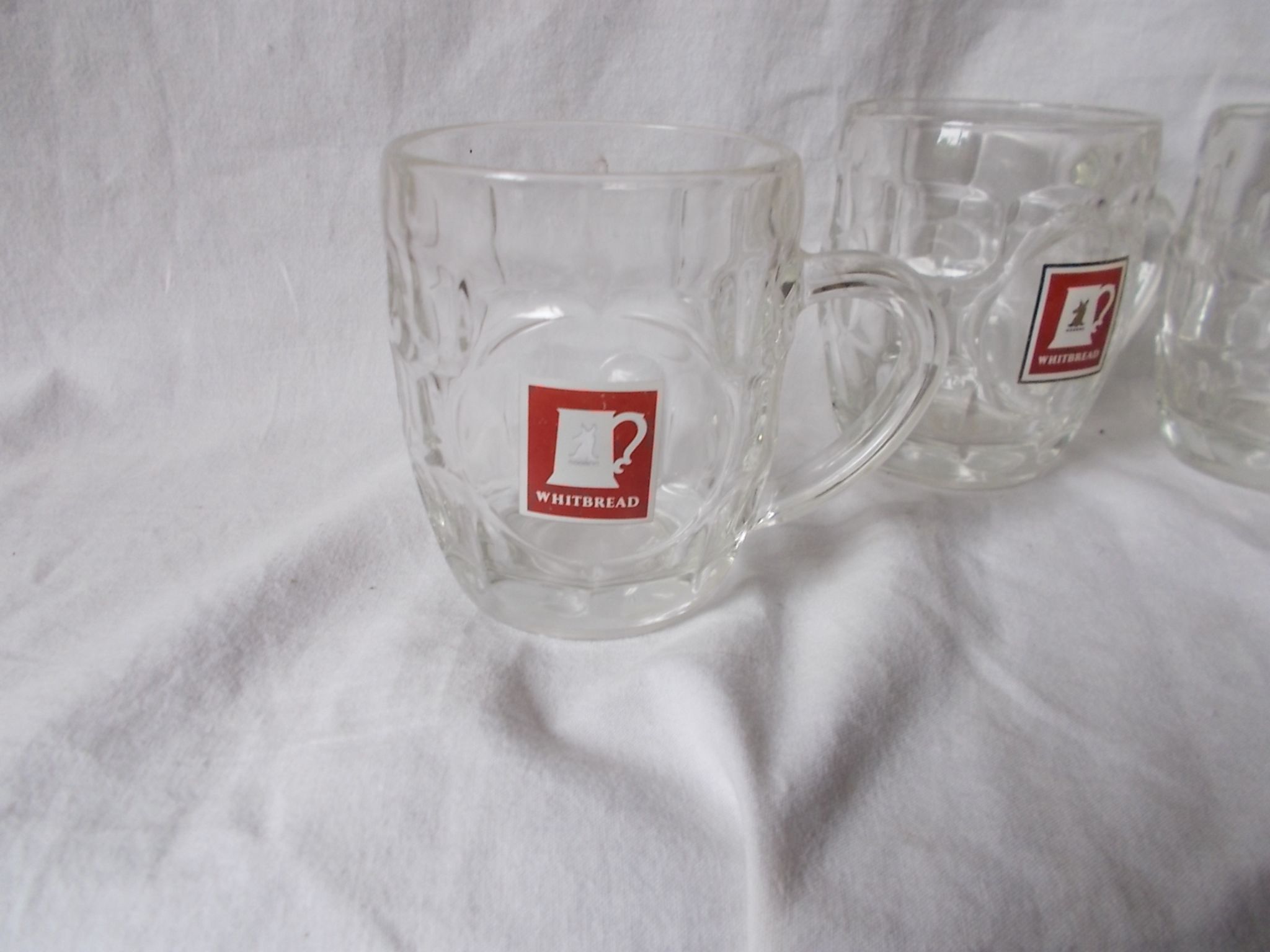 Chopes à bière en verre  vintage
