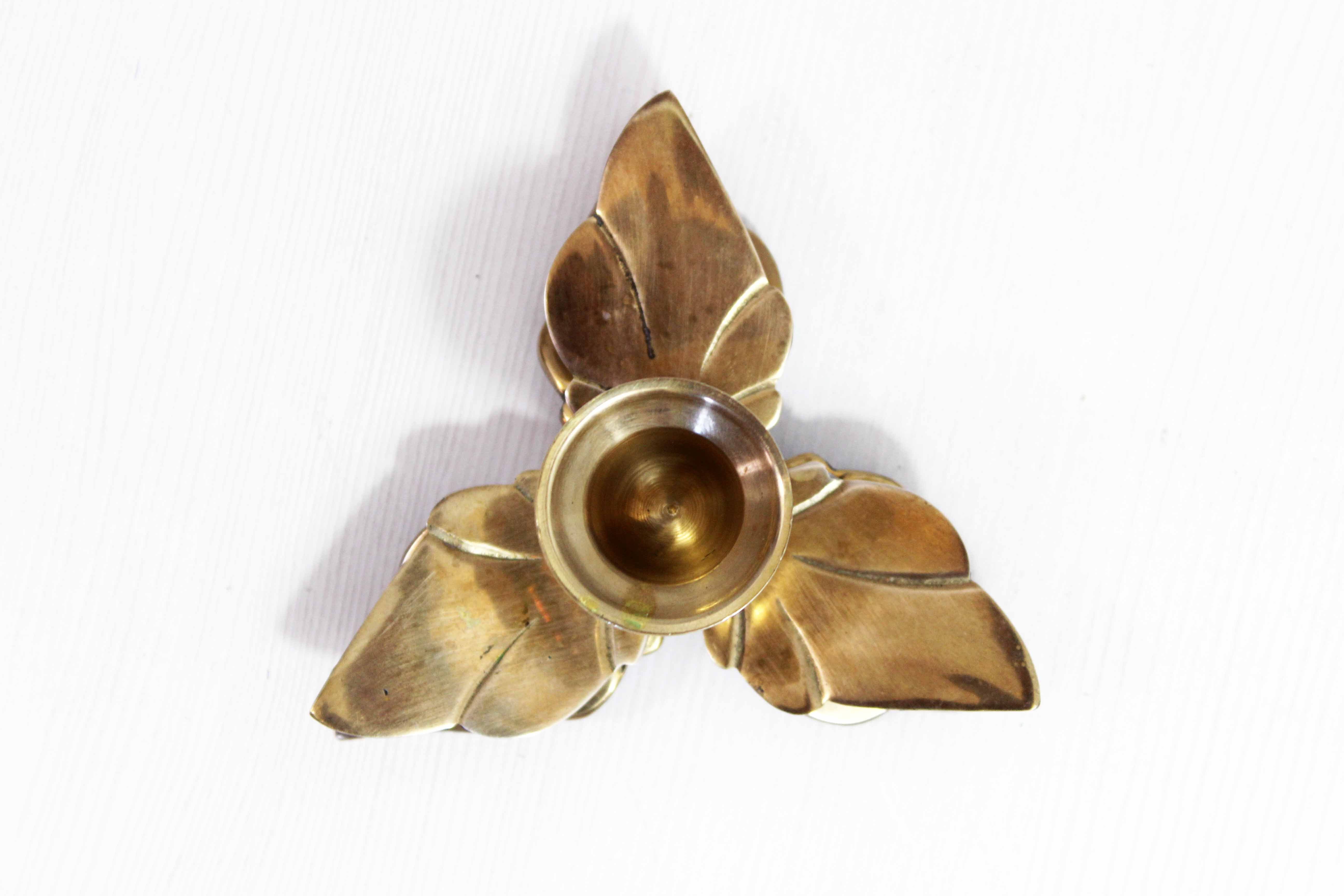 Vintage brass candle holder